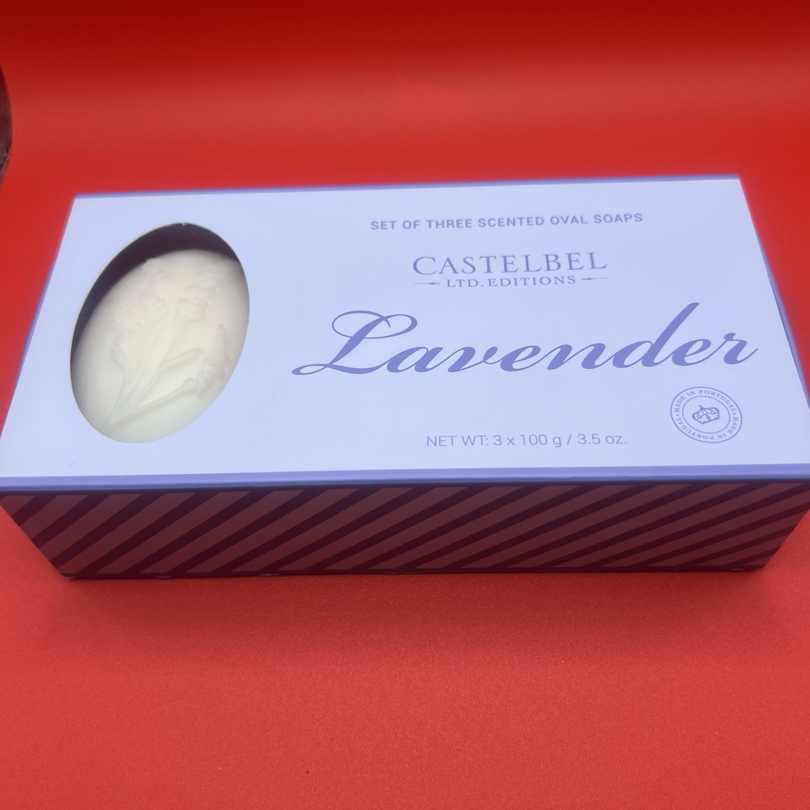Castebel Set Of Three Scented Oval Soaps Lavander