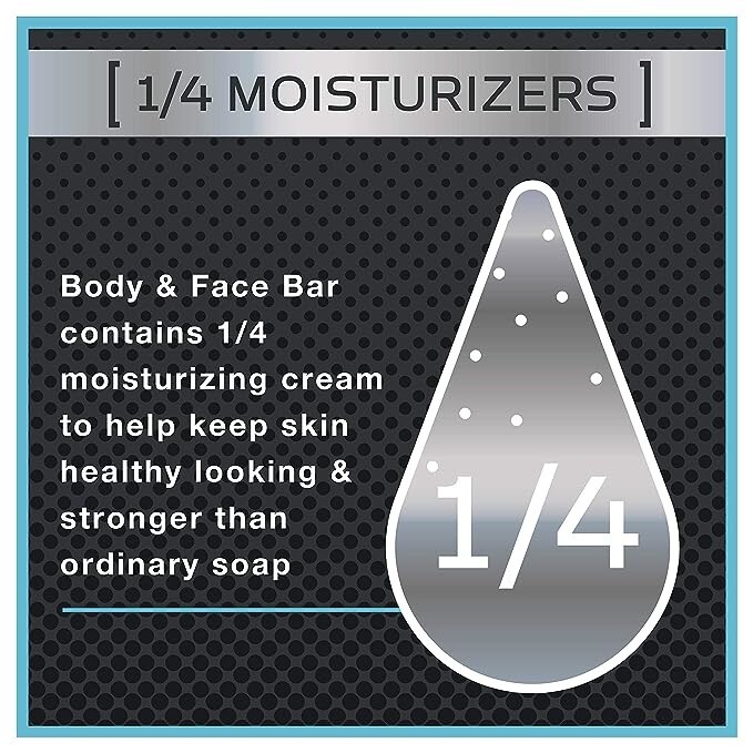Dove Men+Care Clean Comfort Body+Face Bar, 4 Ounce, 6 Count (Pack of 2)