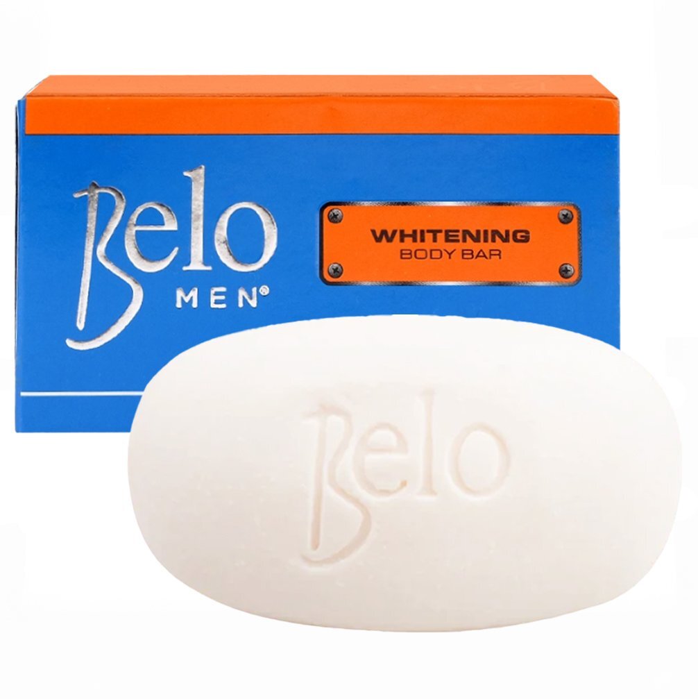 Belo Men Whitening Body Soap Bar Moisturizes w/ Skin Vitamins, 135g