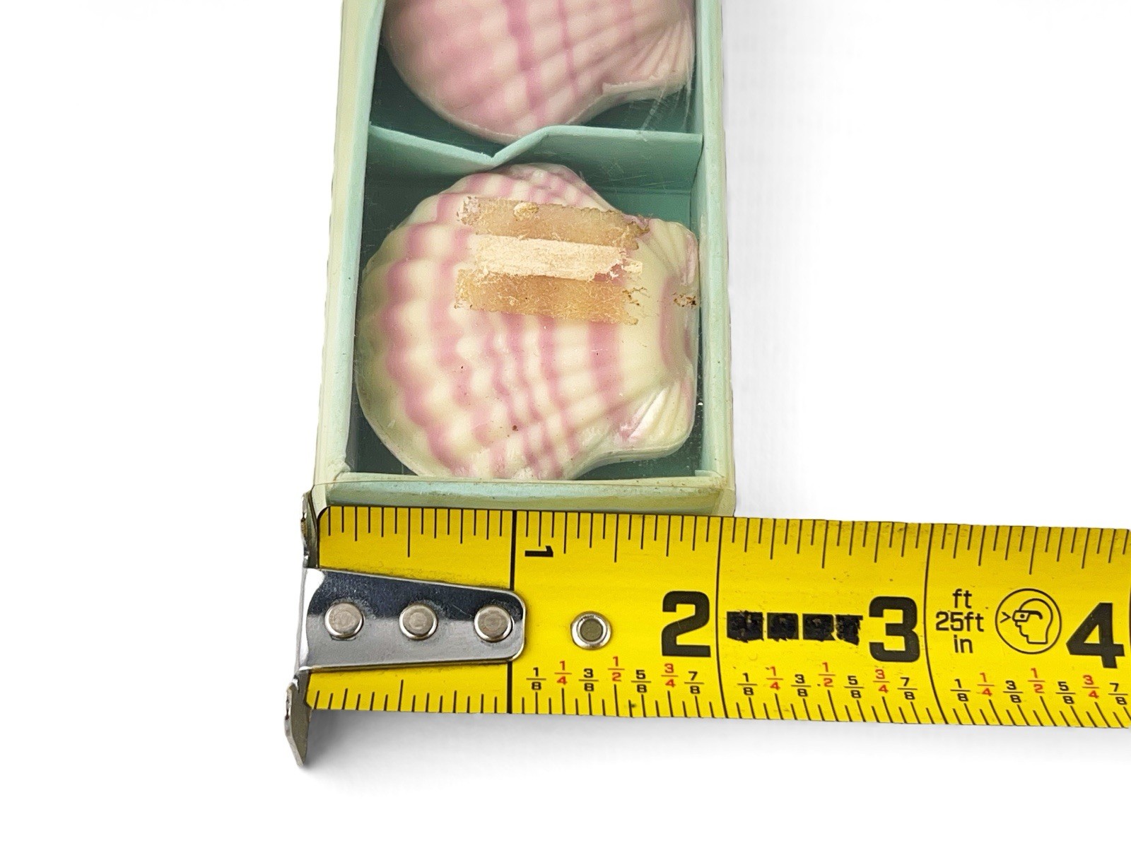 Vtg Sea Shell Soap By Ben Rickert Purple Beach Bathroom Decor Box