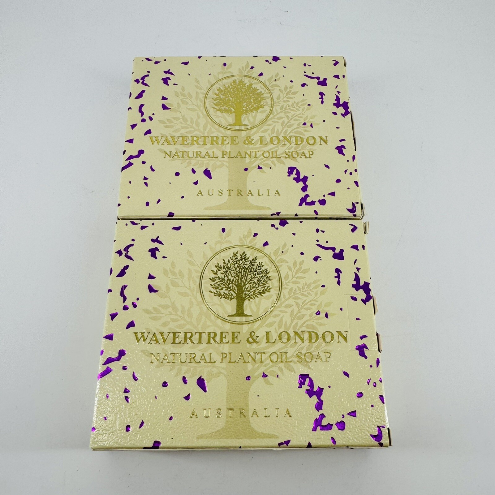 Wavertree & London Honey & Almond Soap Bars Gift Box 2 Pack X2 4 Bars Total