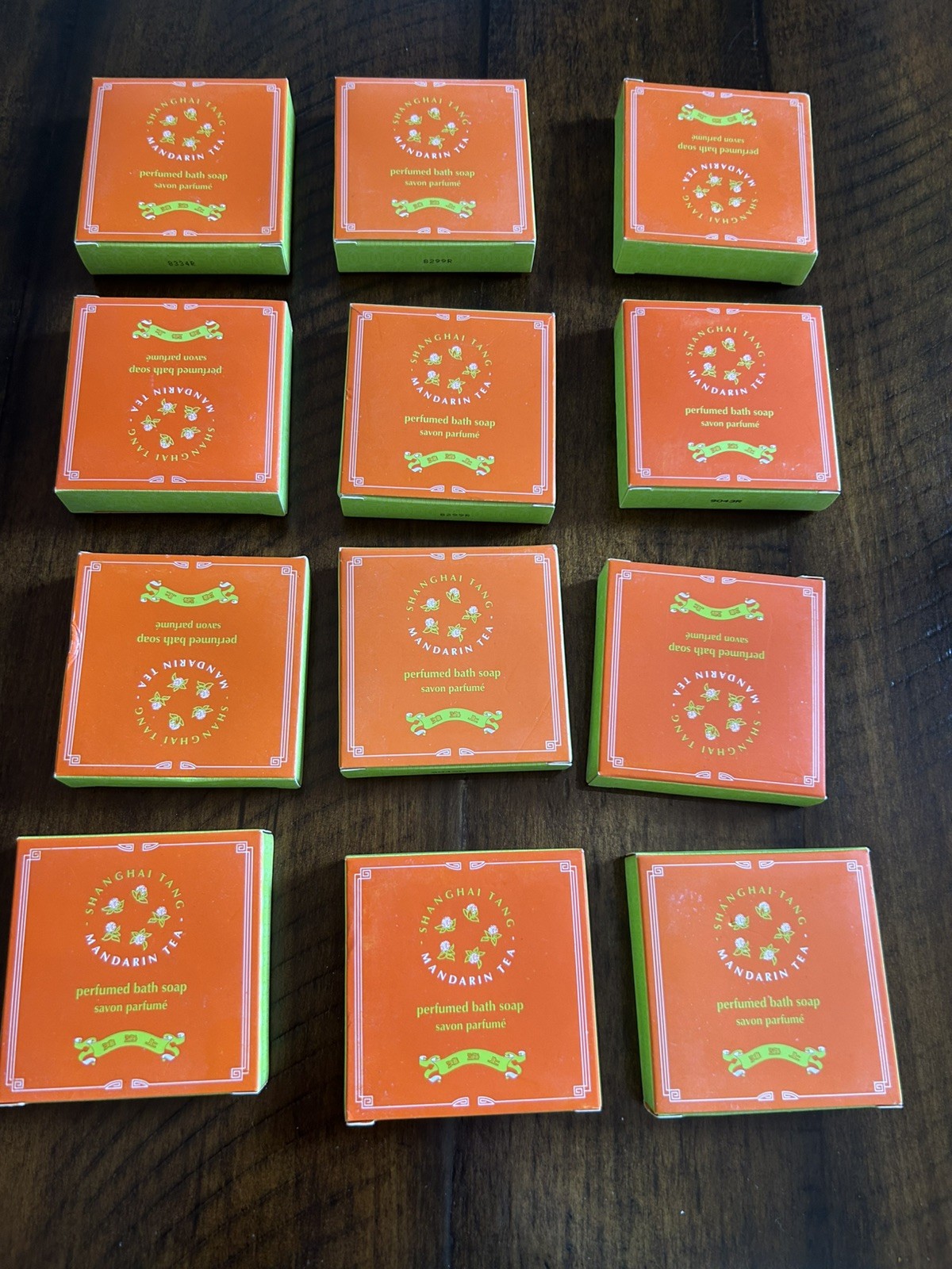 12 Shanghai Tang Mandarin Tea Bar Soap 1.76oz Perfumed Hotel Travel Lot Set