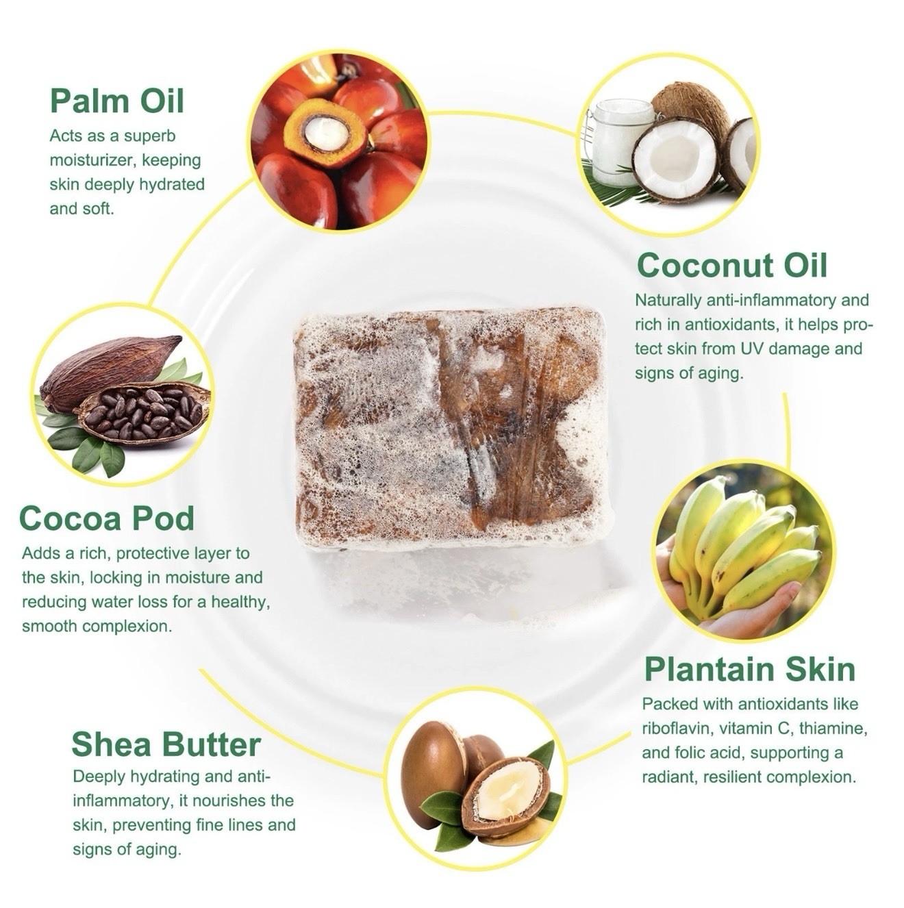 RAW African Natural Original Black Soap Bar