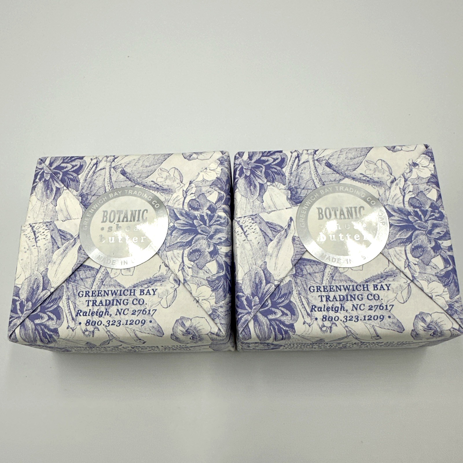 Greenwich Bay Lavender Chamomile Botanic Shea Butter Soap Lot Of 2 Bars/6.35oz