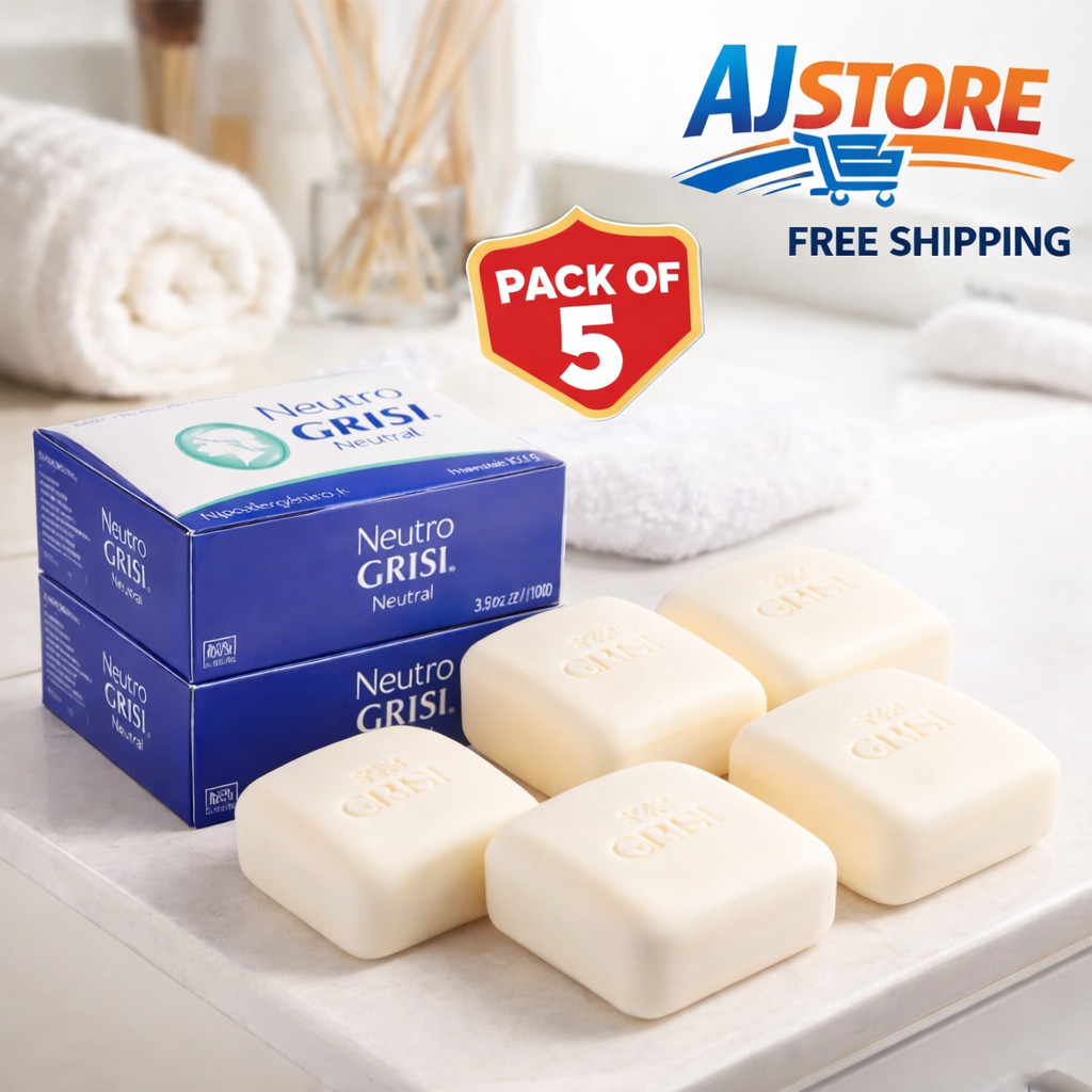 Neutro Grisi Neutral Soap 3.5 oz Hypoallergenic Bar Soap Pack of 5