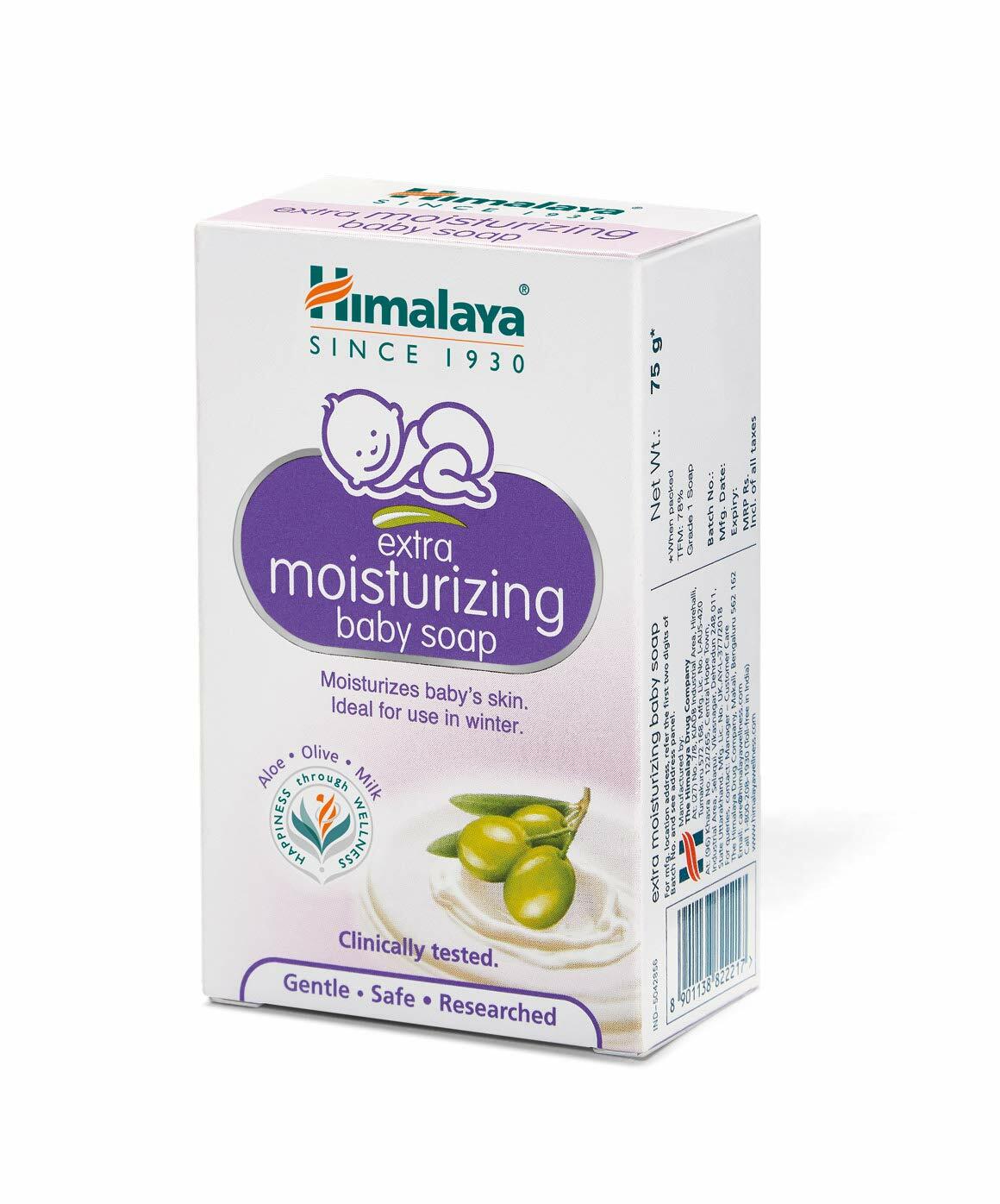 Himalaya Extra Moisturizing Baby Soap -Aloe, Olive & Milk – 125Gram – Free Ship