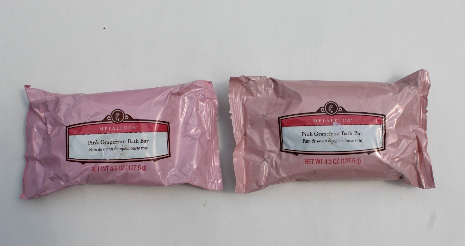 2 Bars Of Melaleuca Pink Grapefruit 4.5 Oz. Bar Soap USA New In Package