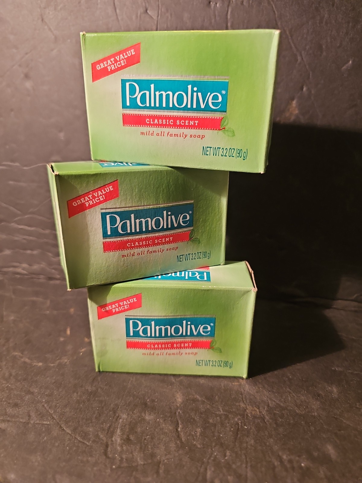 Palmolive Bath Bar Soap, Classic Scent 3.20 oz, 3 Pack Mild All Family Soap New