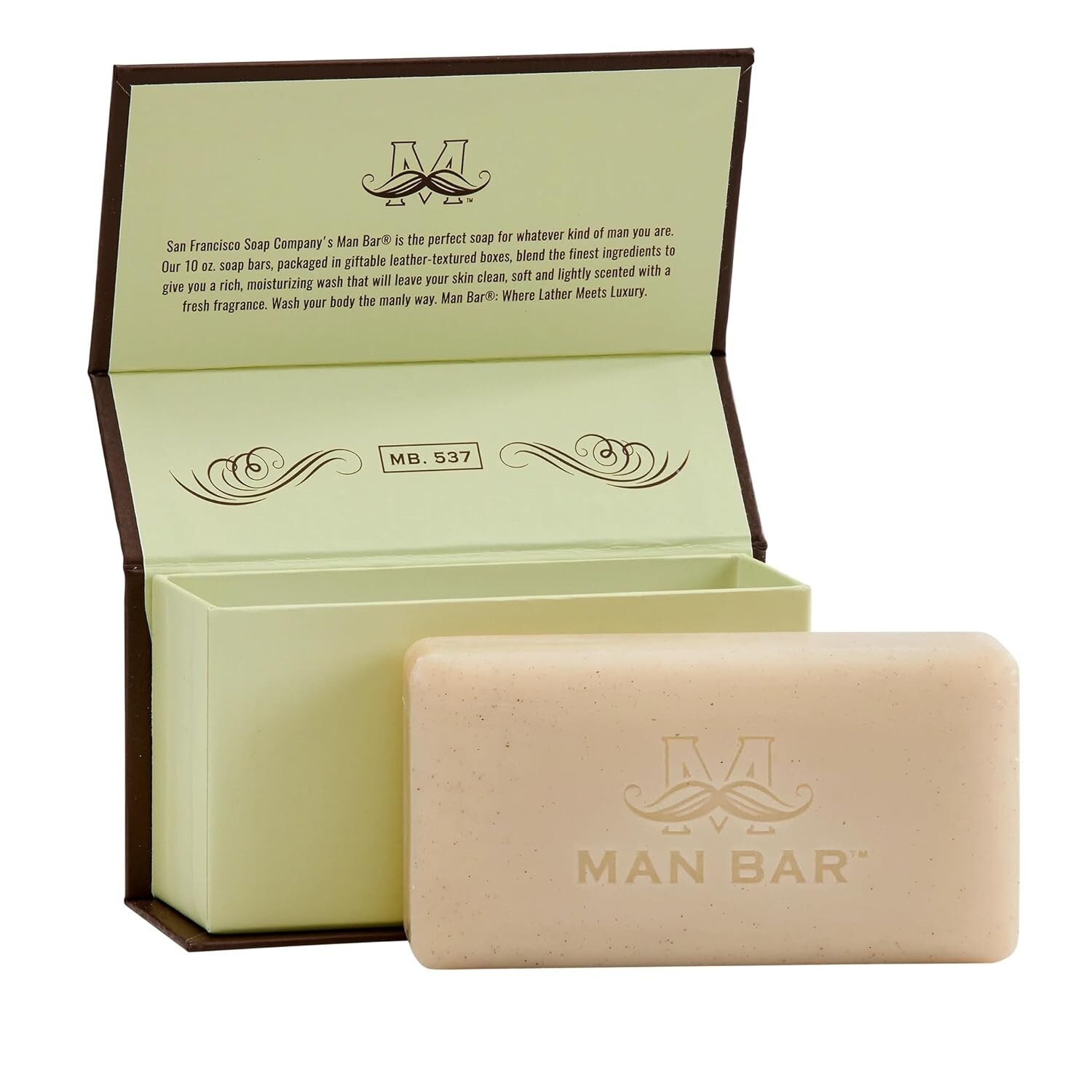 San Francisco Soap Company Peppered Cardamom and Juniper Man Bar, Exfoliating