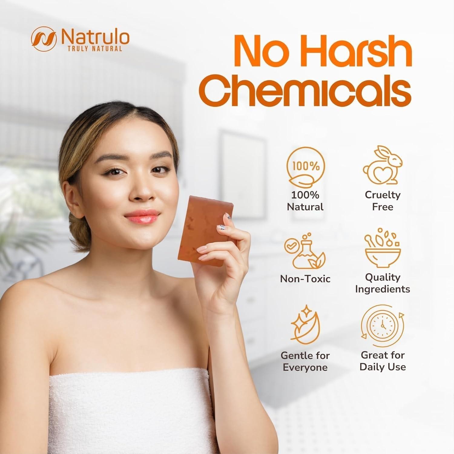 Natrulo Persimmon Soap Bar for Body Odor Control Â Purifying Deodorizing Body