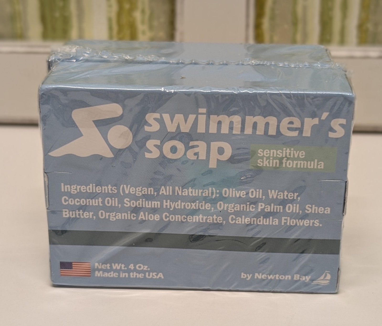 Newton Bay Swimmers Soap 2 pk All-Natural Aloe Body Face Wash Sensitive Skin USA