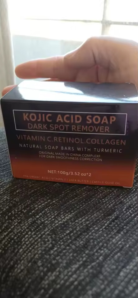 Kojic Acid Dark Spot Remover Whitening Soap Bars with Vitamin C Retinol Collagen