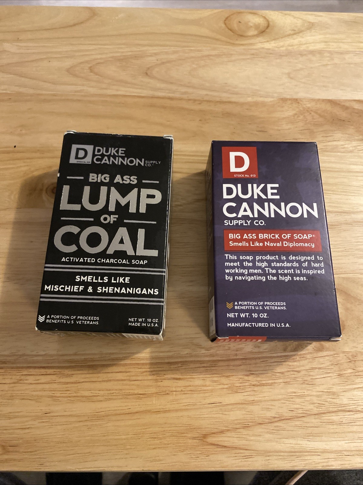 Duke Cannon Big Ass Brick of Soap -Naval Diplomacy/ Lump Of Coal 2 Bars Included