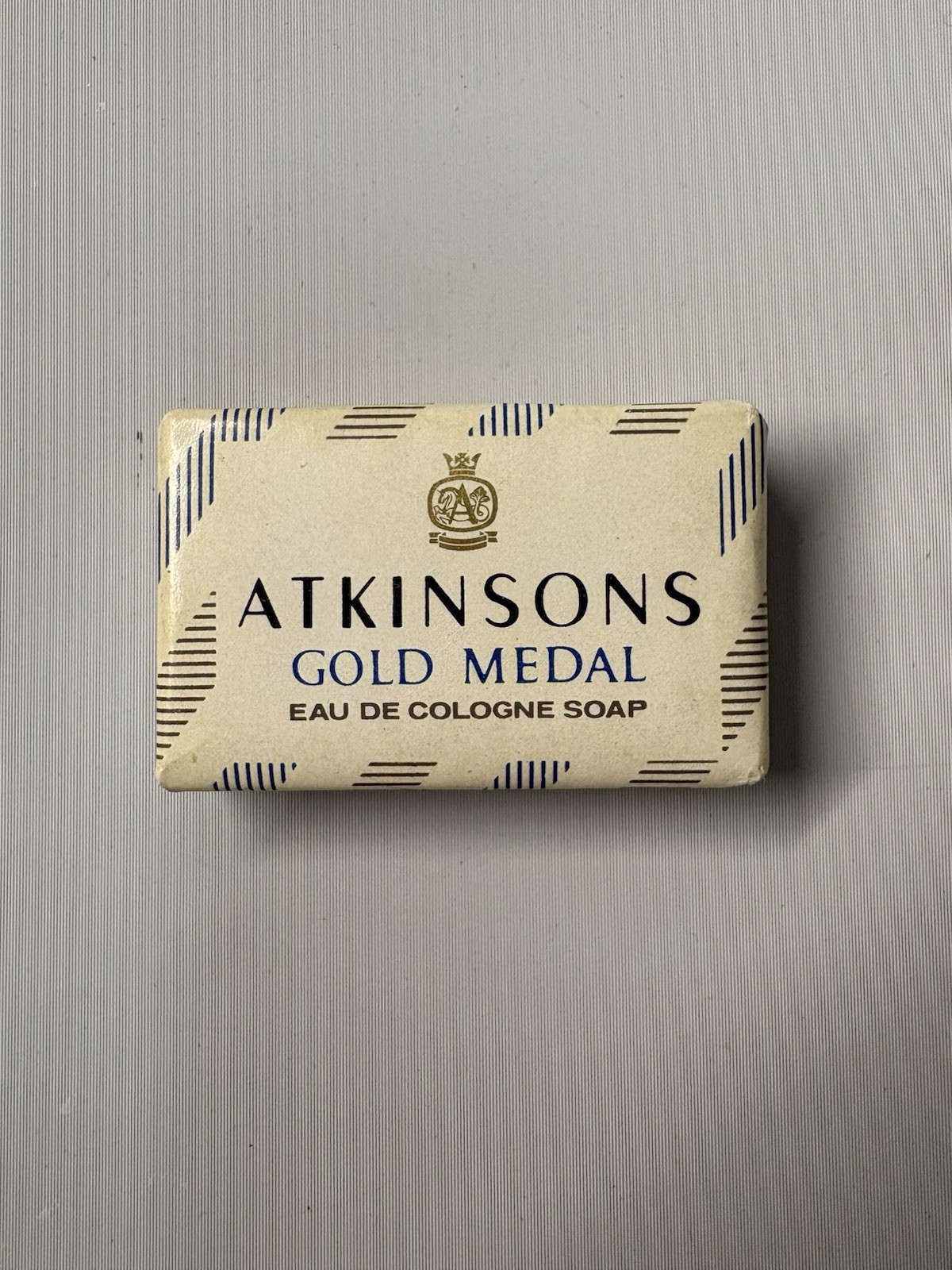Gold Medal Atkinsons Bar Soap Eau De Cologne London 0.07 Oz Hotel Toiletry VTG