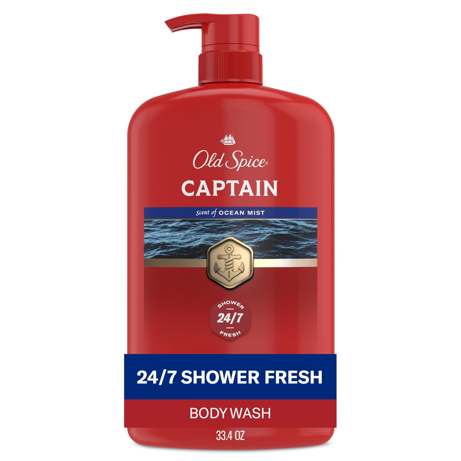 Old Spice Refreshing Body Wash for Men, 3X Defense, 33.4 Fl Oz (Pack of 1)
