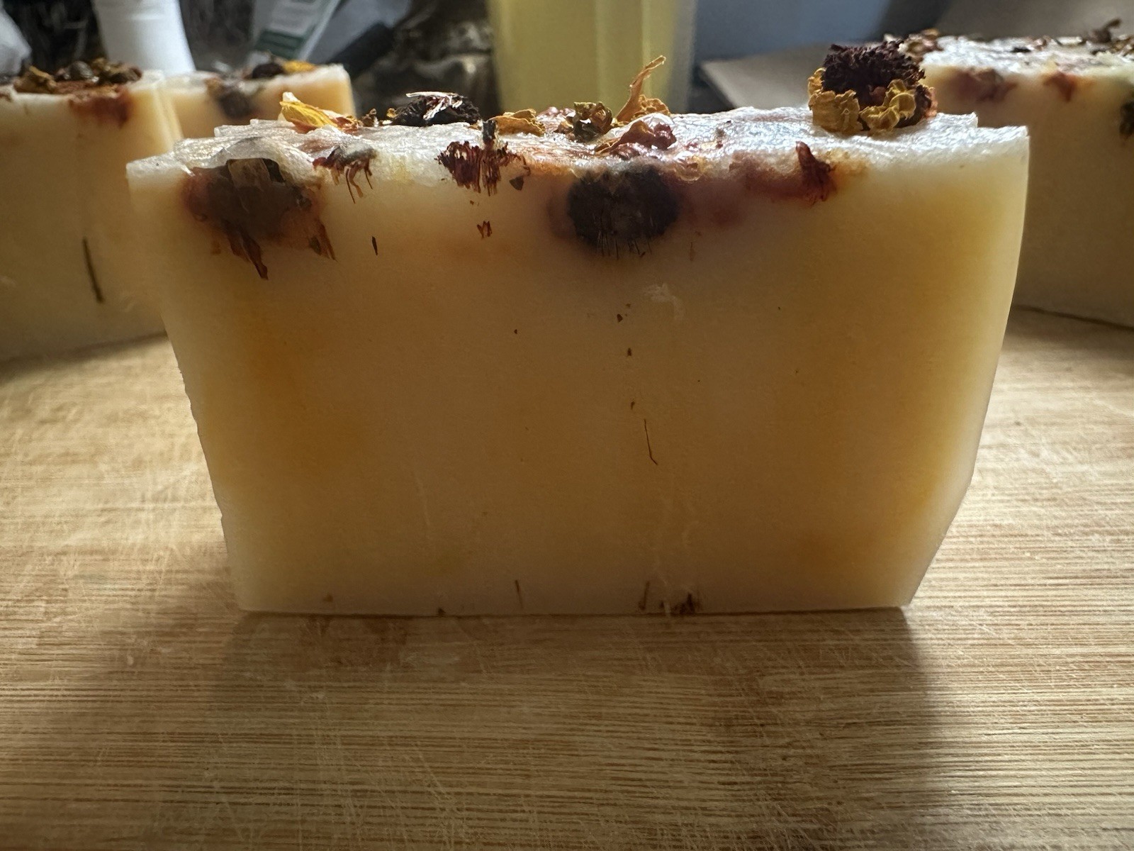 Dried Flowers Handmade Body & Hand Bar Soap oatmeal honey vitamin E
