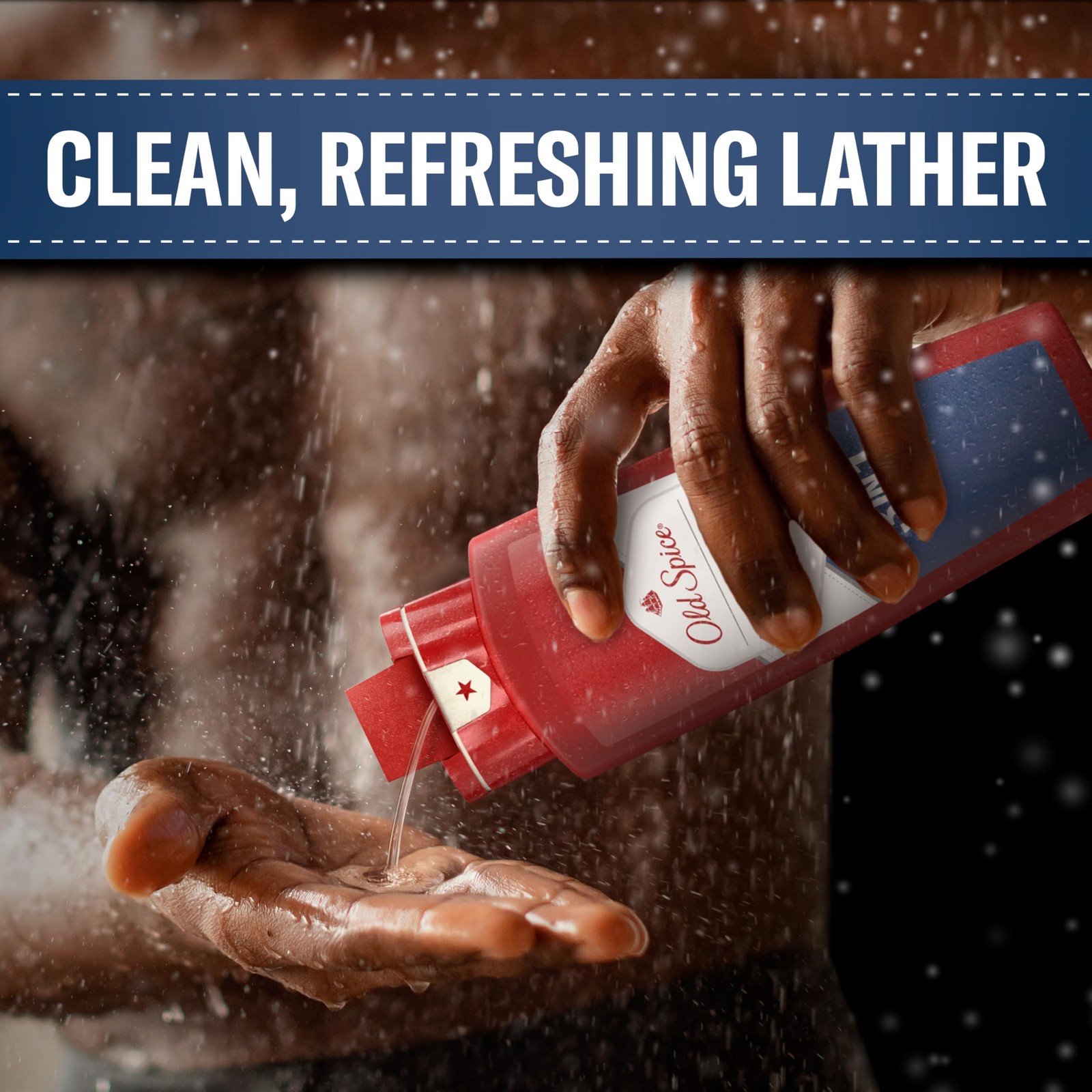 Old Spice Refreshing 2-in-1 Hair & Body Wash 24 Fl Oz (Pack of 1), Blue