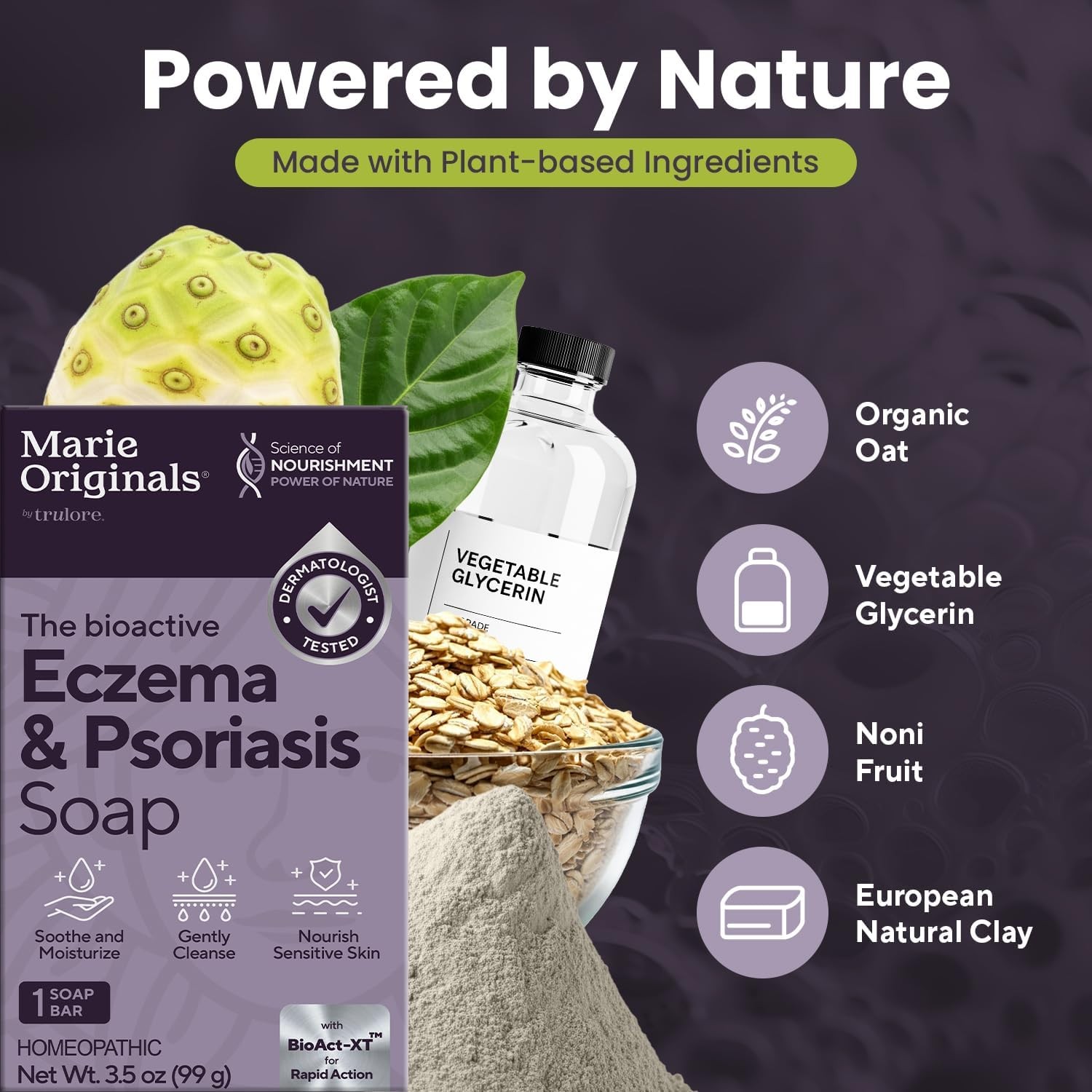 Eczema Face Soap Body Wash Bar – All Natural Psoriasis, Dermatitis Treatment for