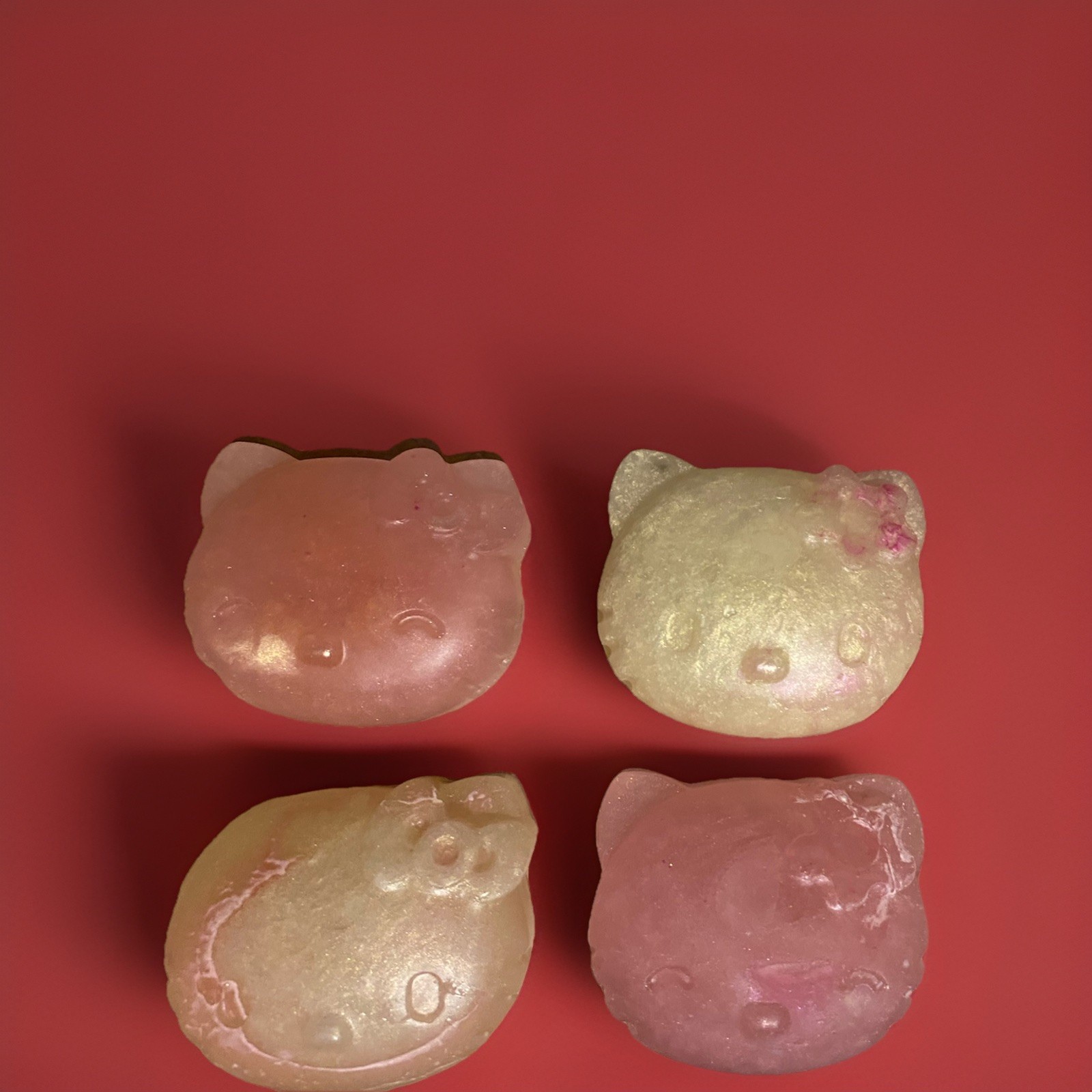 Handmade Hello Kitty Kawaii Cat Face Soap Glycerin Bar Soap