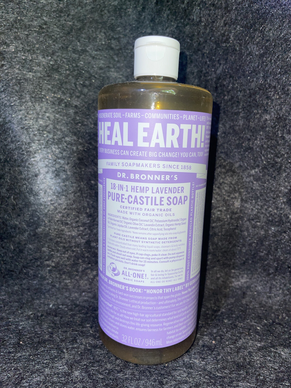 Dr. Bronner’s Magic Soaps Liquid Castile Soap Lavender 32 Oz