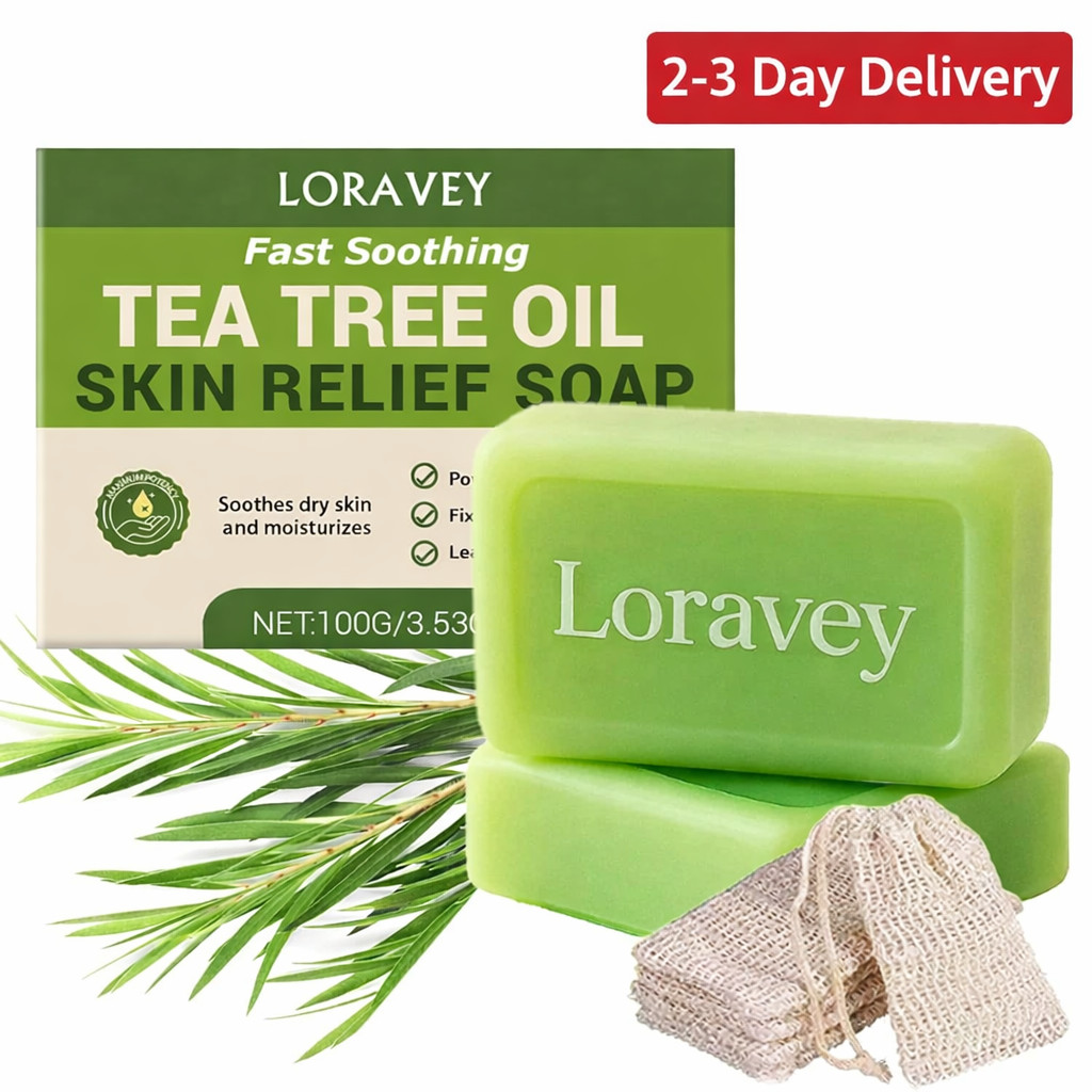 Antifungal Relief Soap Bar, Tea Tree Oil Soap, Natural Foot & Body Soaps for Hea