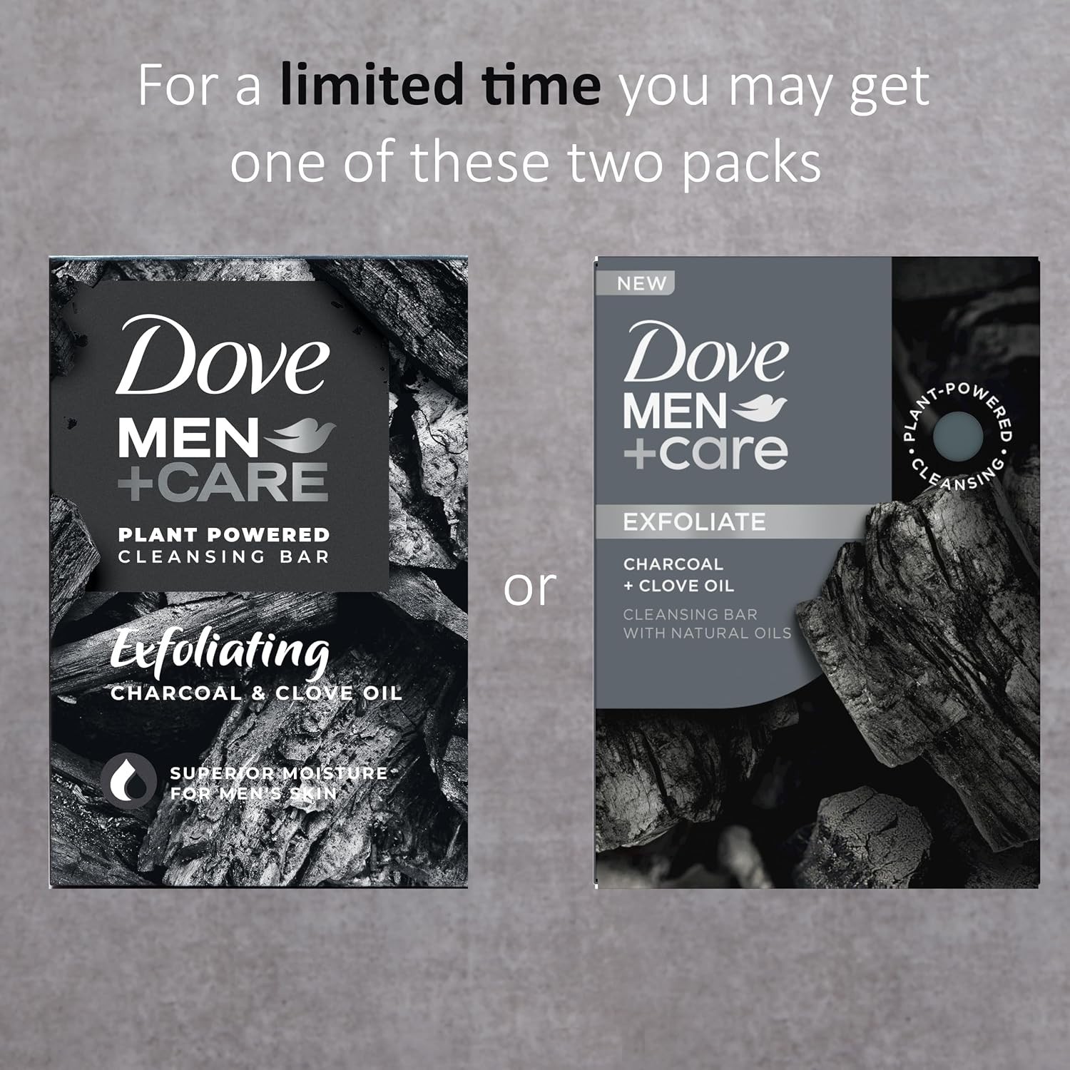 Dove Men Charcoal Clove 4in1 Bar Soap 8 Pack Hydrating Moisturizing