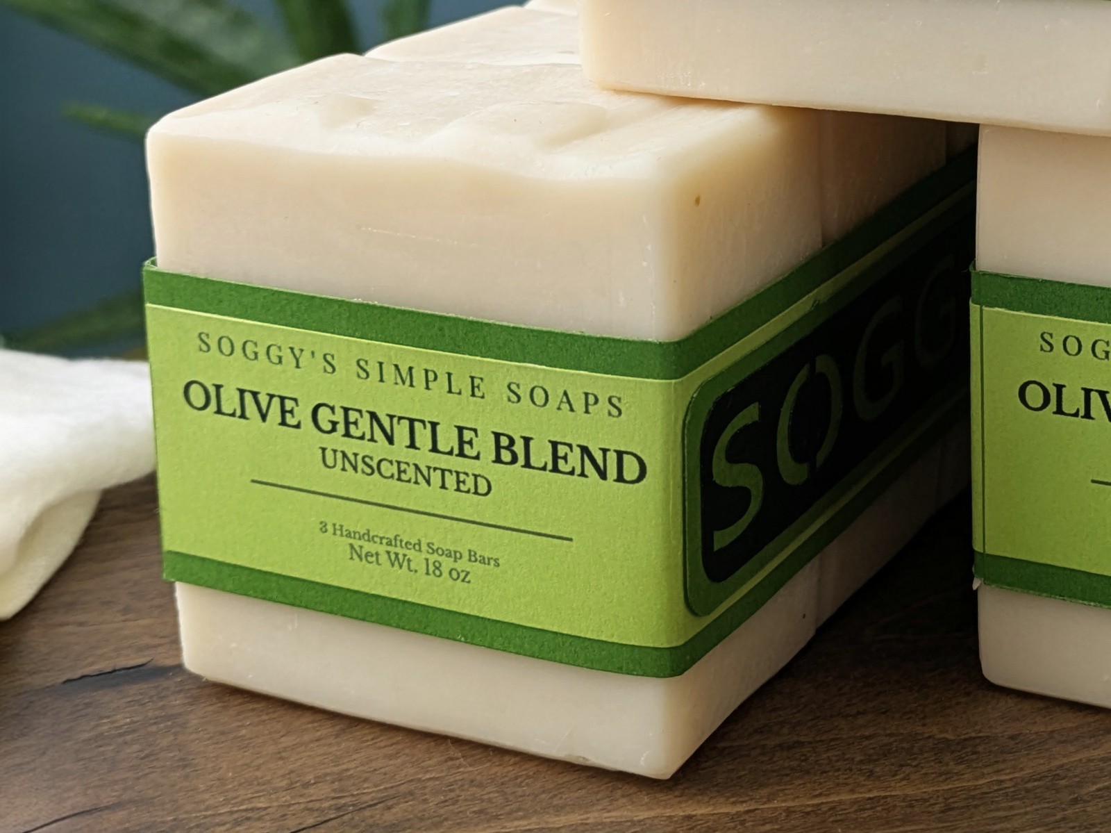 Olive Oil Soap Bars Set of 9 Unscented Handmade Cold Process Bulk Lot Gift