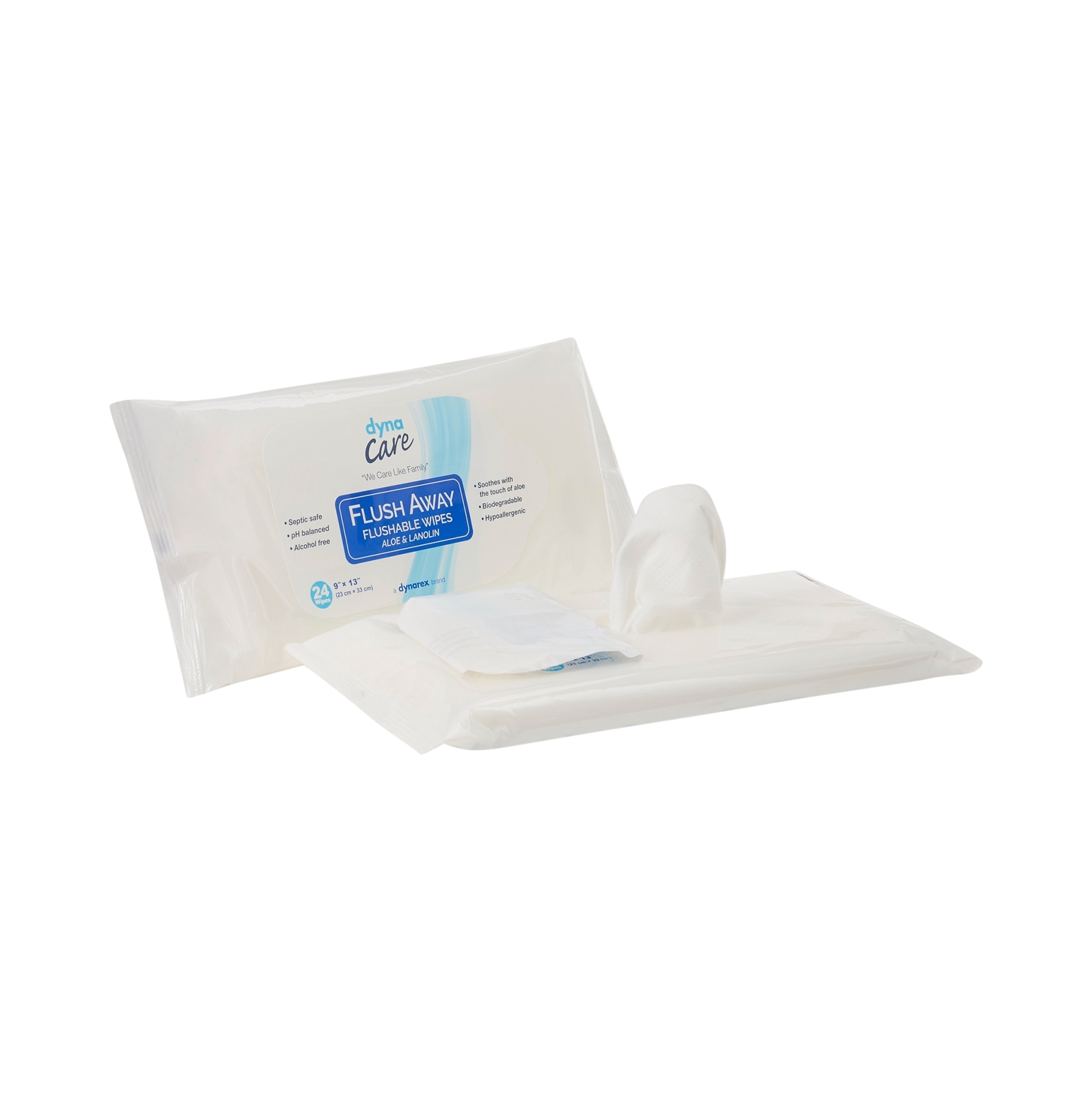Flush Away Adult Flushable Personal Wipe 9 x 13″ 1322 24 Wipes