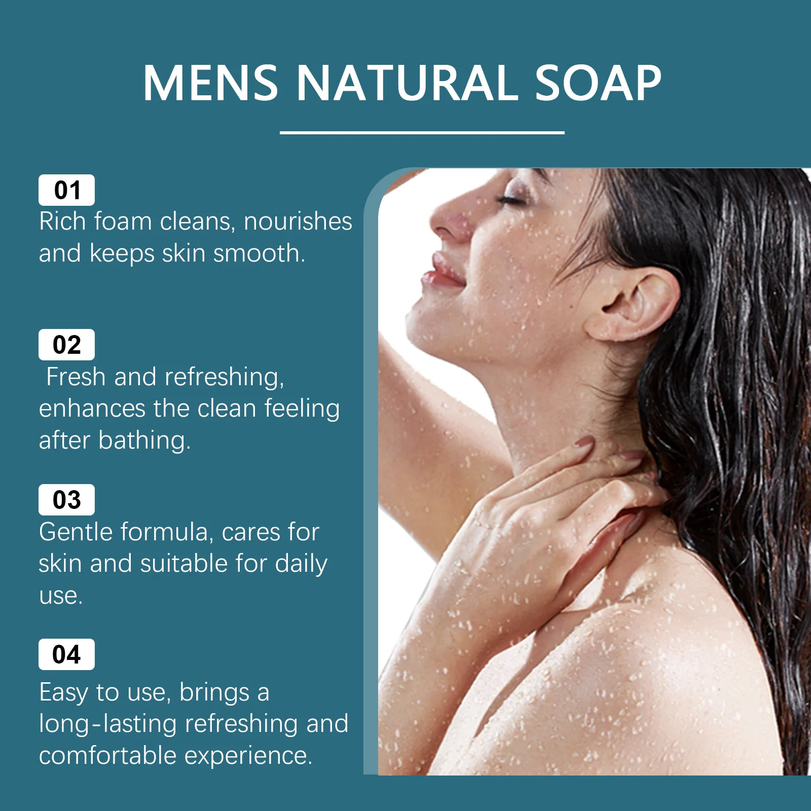 Natural Fragrance Body Soap Bar Deep Cleansing Bar Soap Moisturizing Shower Clea