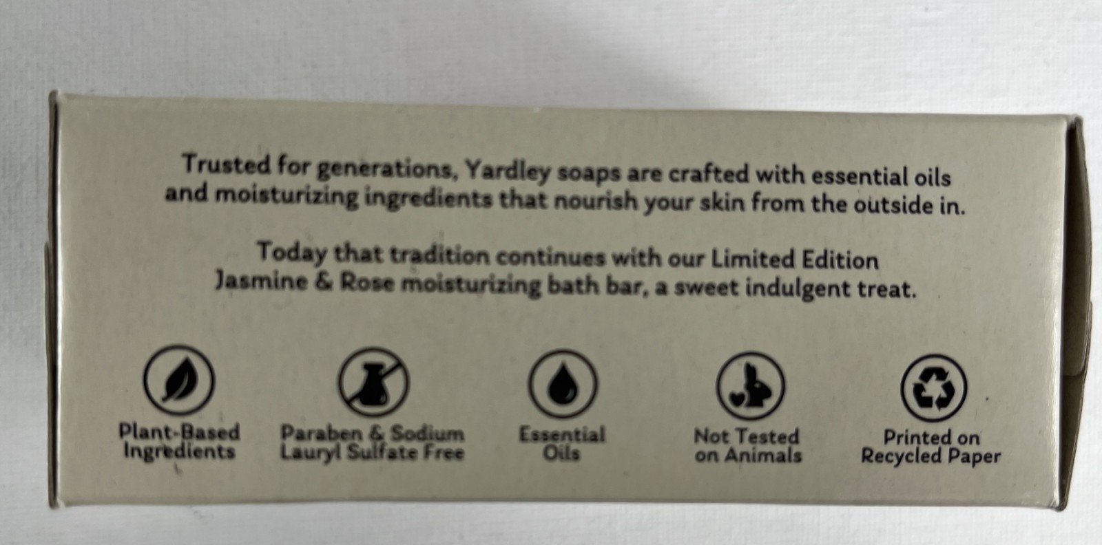 Yardley London Jasmine and rose nourishing bar 4 oz x 3 bars Limited Edition