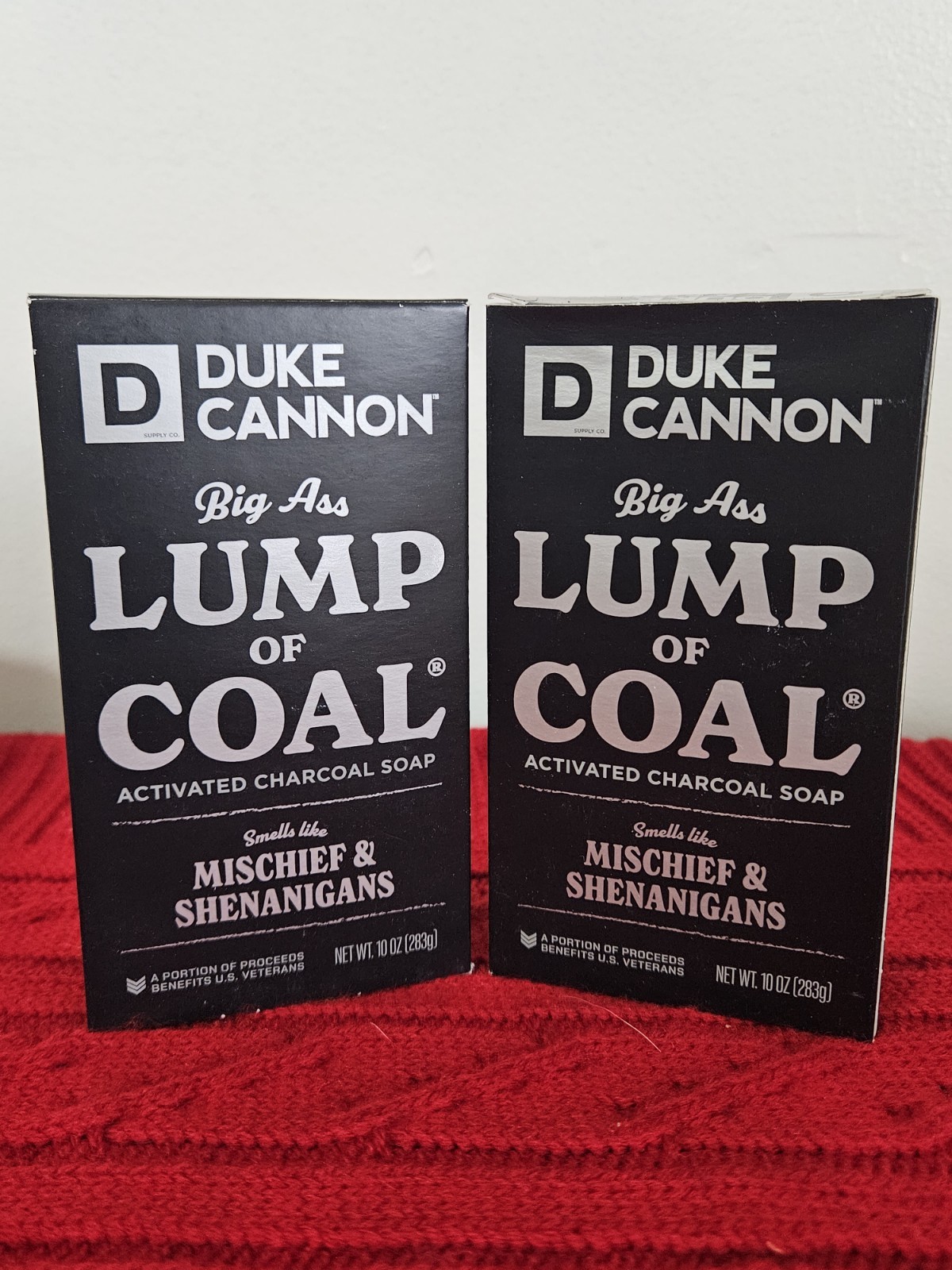 NEW! Duke Cannon Big Ass Lump Of Coal Activated Charcoal Soap – 10oz Lot Of 2