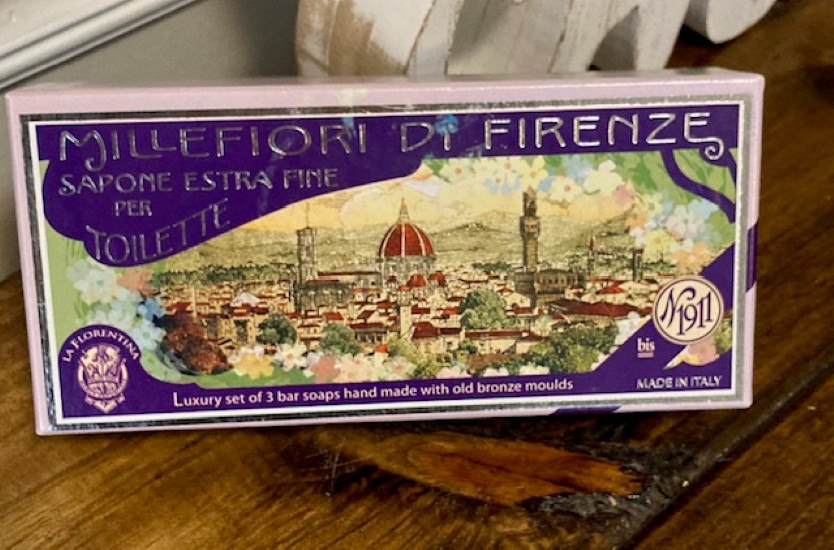 La Florentina Millefiori Di Firenze Luxury Bar Soap Set of 3 Made in Italy-New