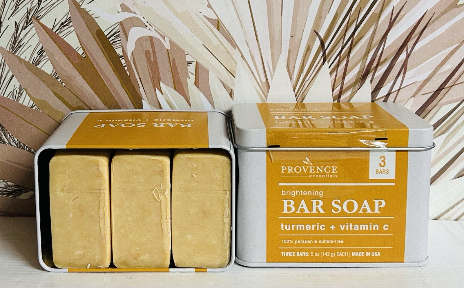 2-Pack Provence Essentials ~ Turmeric Honey Bar Soap Set 6 Bars 5 oz Each