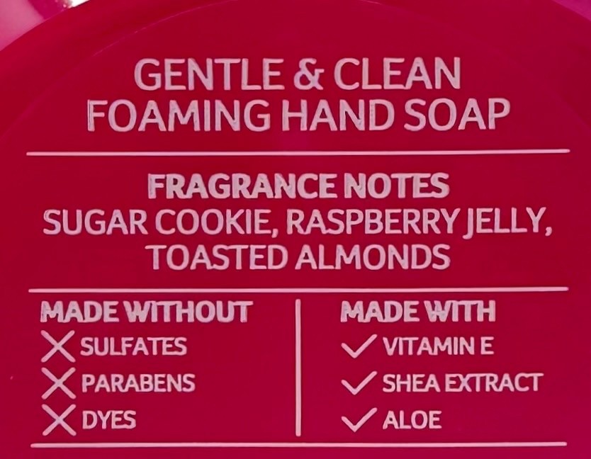 1 BATH BODY WORKS RASPBERRY HOLIDAY PIE BAR GENTLE CLEAN FOAMING HAND SOAP WASH