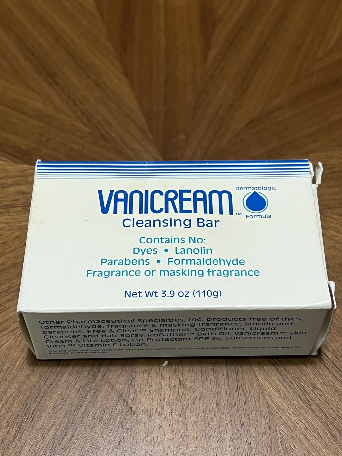 Vanicream Cleansing Bar for Sensitive Skin 3.90 oz | Dermatologist Tested | NEW