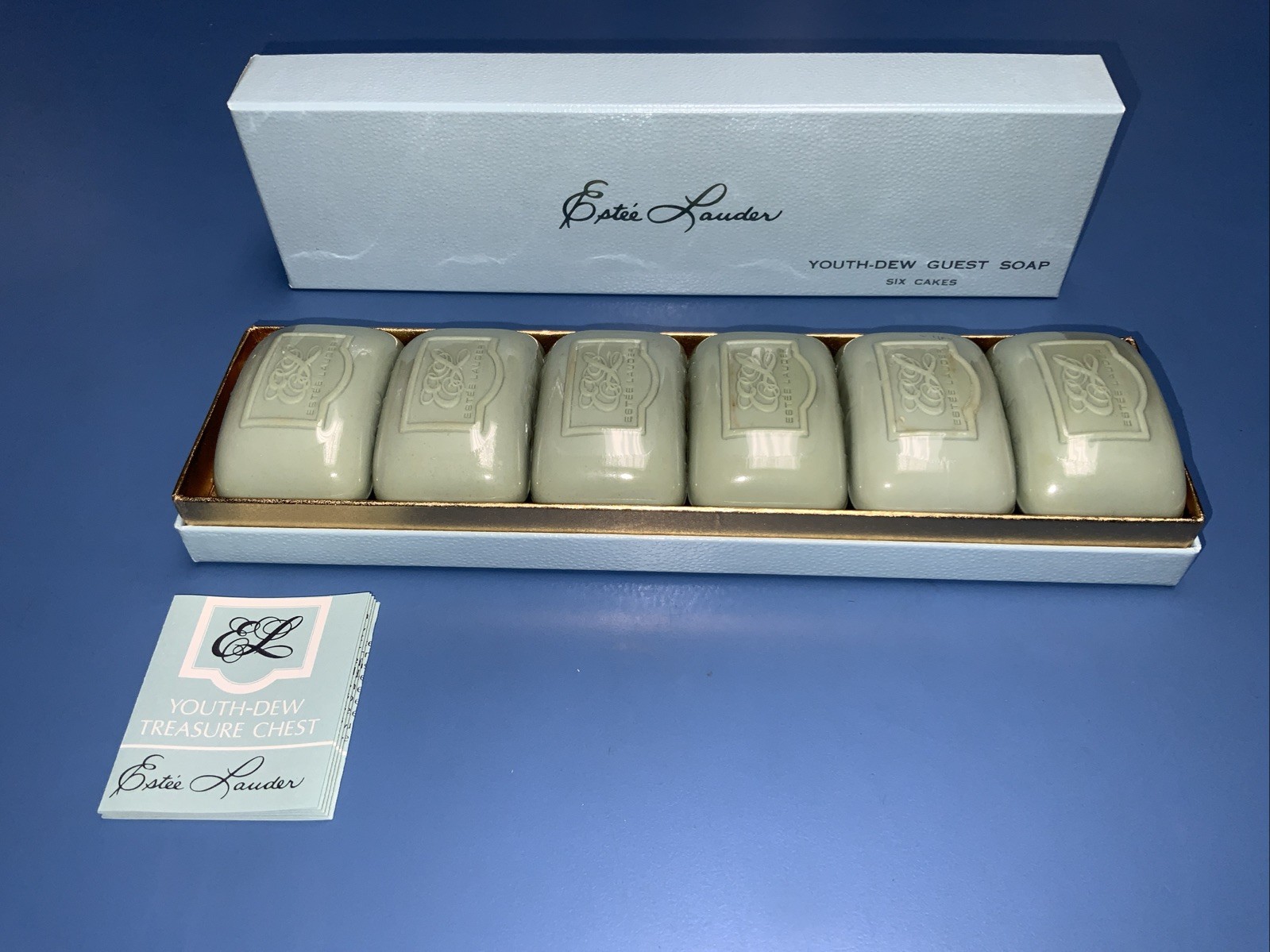 VINTAGE 80s Estée Lauder Youth Dew Guest Soap Multi Pack 6 Sealed Bars
