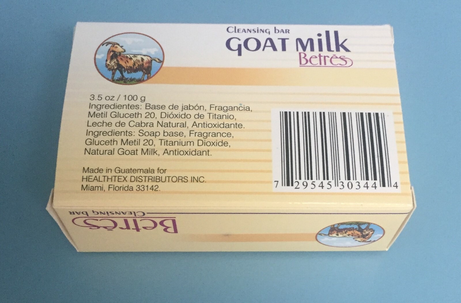 Betres Goat Milk Bar Soap 3.5 oz – Pack of 6 Moisturizing Cleansing Bars
