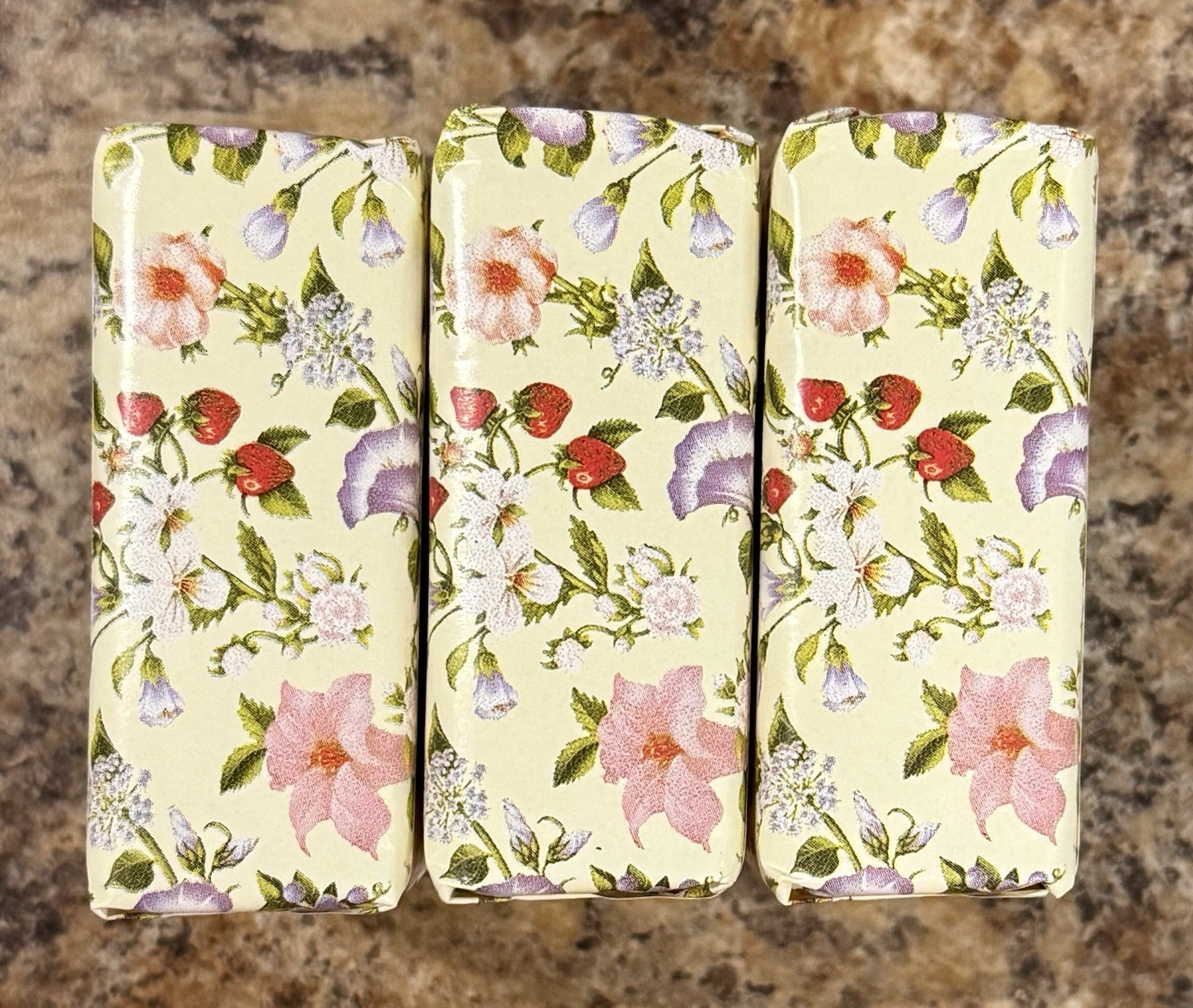 Crabtree & Evelyn SUMMER HILL Triple Milled Soap Bar Set of 3 – 3x 3.5oz