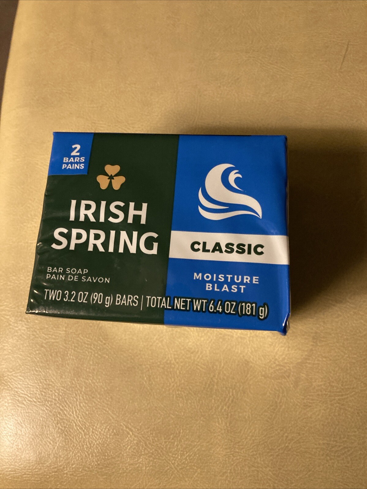 Irish Spring Original Scent Moisture Blast Bar Soap Pack of 2 – 3.2 oz Bars New