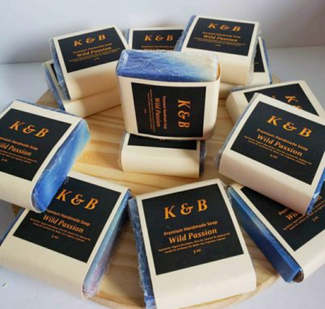 WILD PASSION Premium Handmade Natural Bar Soap, 5 oz (3 pcs)