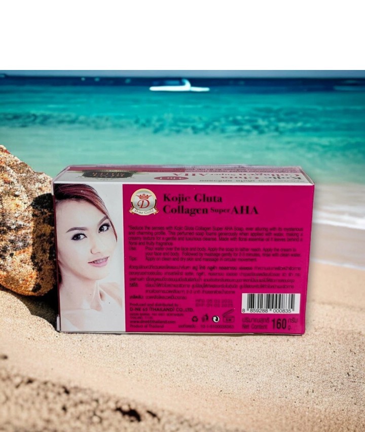 Kojic White Gluta Collagen Super Aha Soap 160g