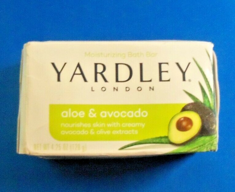 YARDLEY ALOE & AVACADO 4.25 Oz Soap Bath Bar Relaxing Fragrance T-71