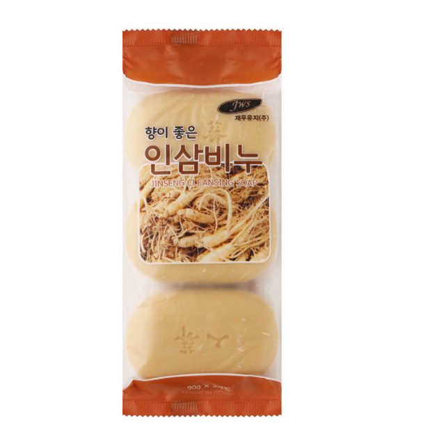 Korean Ginseng Beauty Soap Set – 3pcs Natural Gentle Cleansing Bar