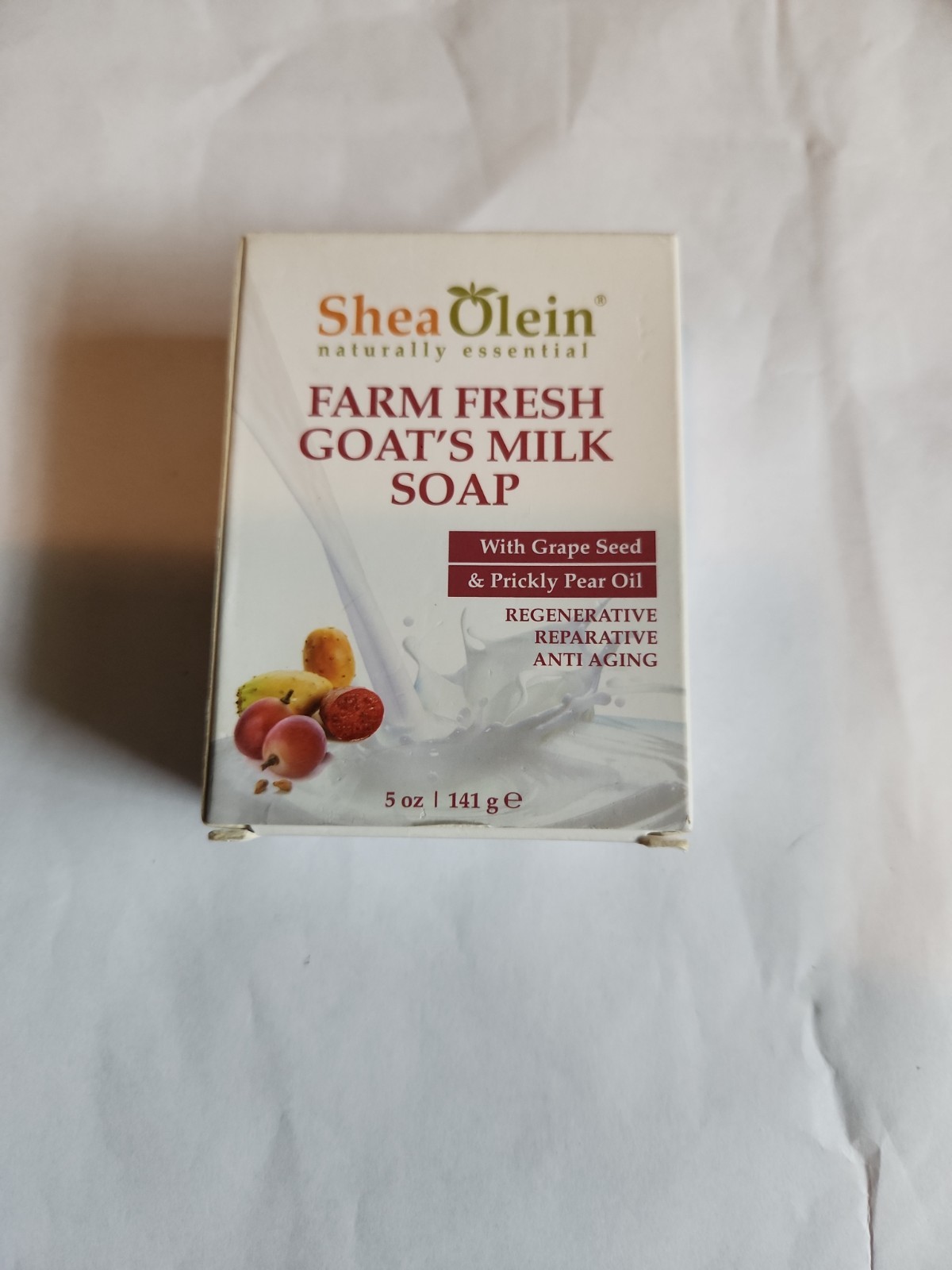 1 Bar – FARM FRESH GOAT’S MILK SOAP WITH GRAPE SEED & PRICKLY PEAR OIL