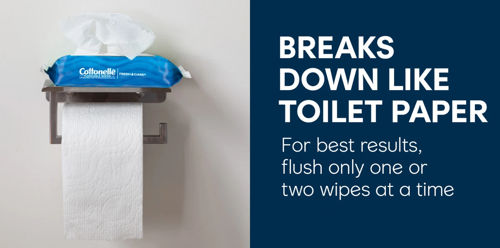 Cottonelle Fresh Care Flushable Wipes, 560 Wipes