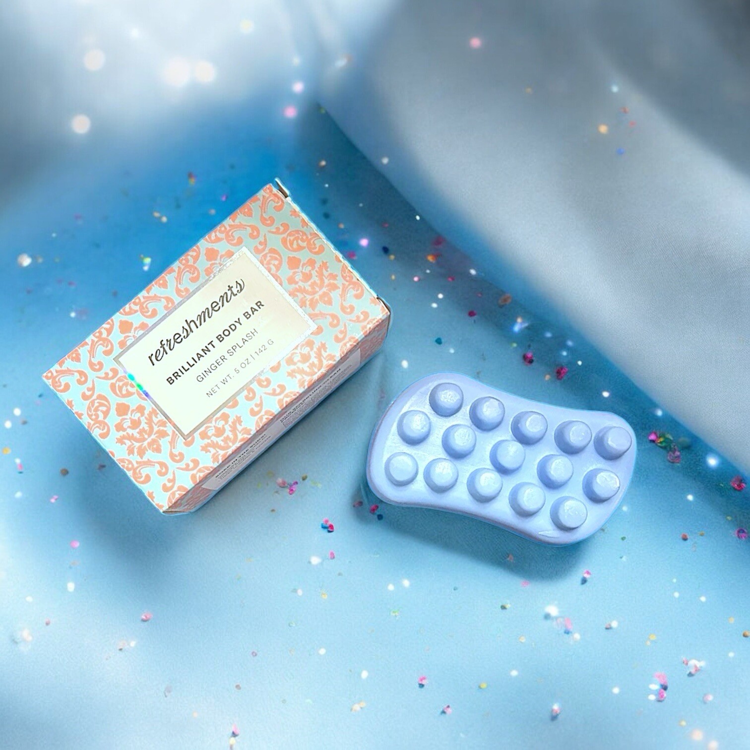 Refreshments Brilliant Body Soap Bar in Ginger Splash 5 Oz Brand New In Box