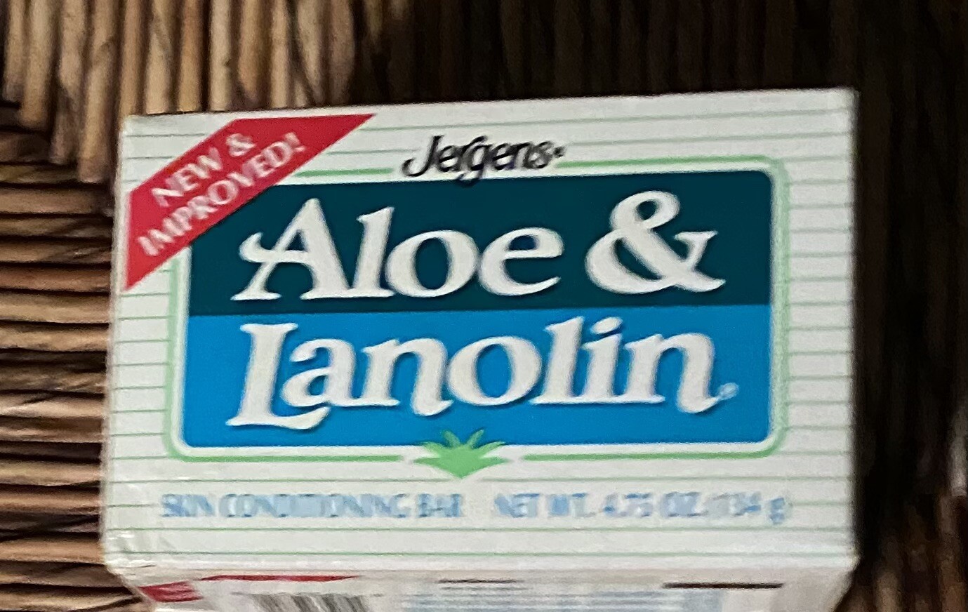 Jergens Aloe & Lanolin Vintage Bar Soap 1989