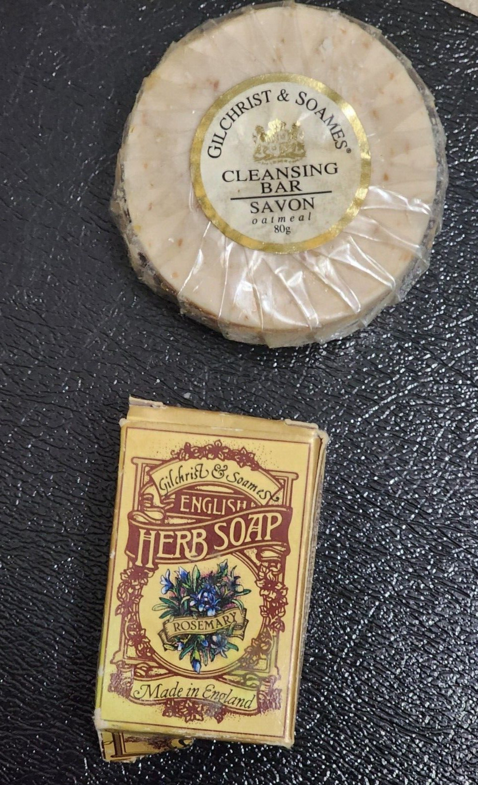 1 Gilchrist & Soames Oatmea1 Cleansing Bar 80 Gram about 2.9 oz. and 1 Herb Soap