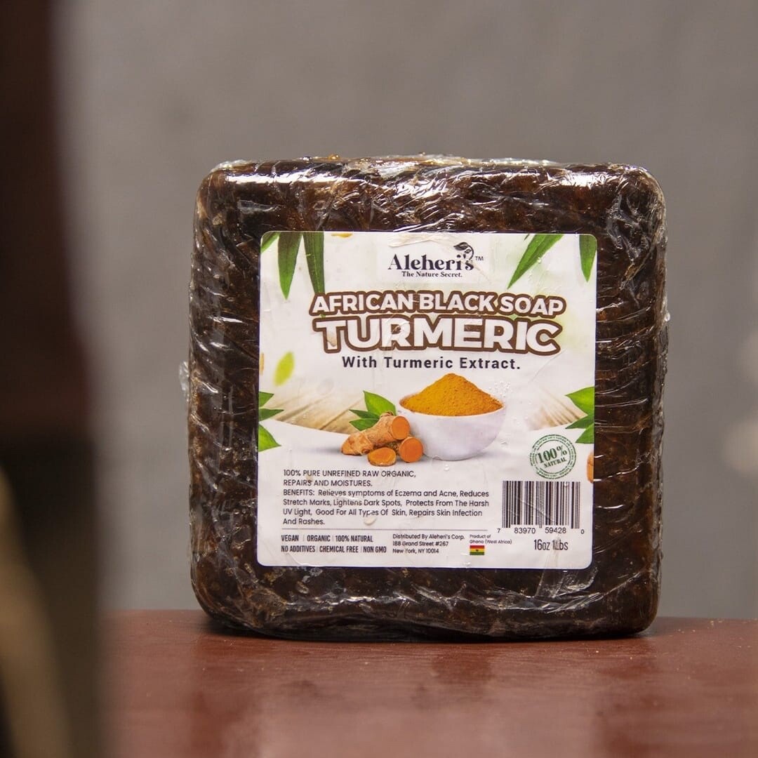 Aleheri’s African Black Soap with Turmeric extract