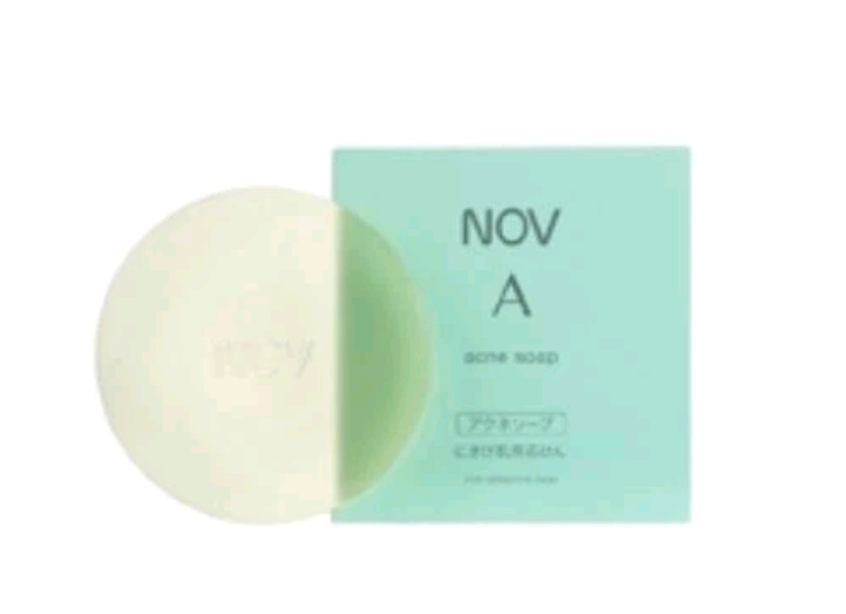 NOV A Series Acne Soap 70g x 2 Set Japanese Facial Cleanser Fragrance-Free Color